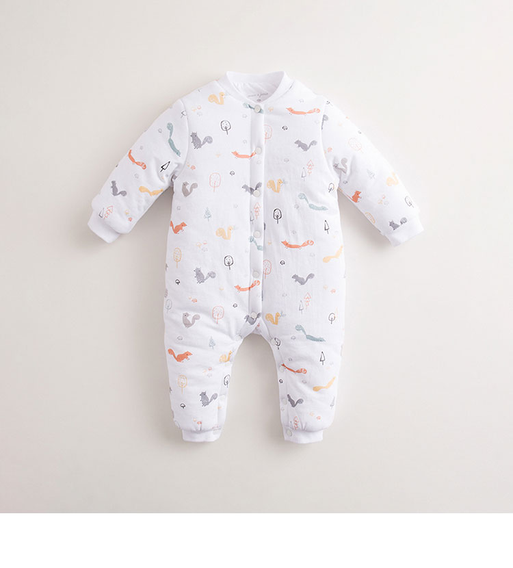 Quần áo mùa đông Mark Jenny cho nam và nữ Quần áo trẻ em cotton một mảnh romper quần áo sơ sinh dày 71102 bộ quần áo liền thân
