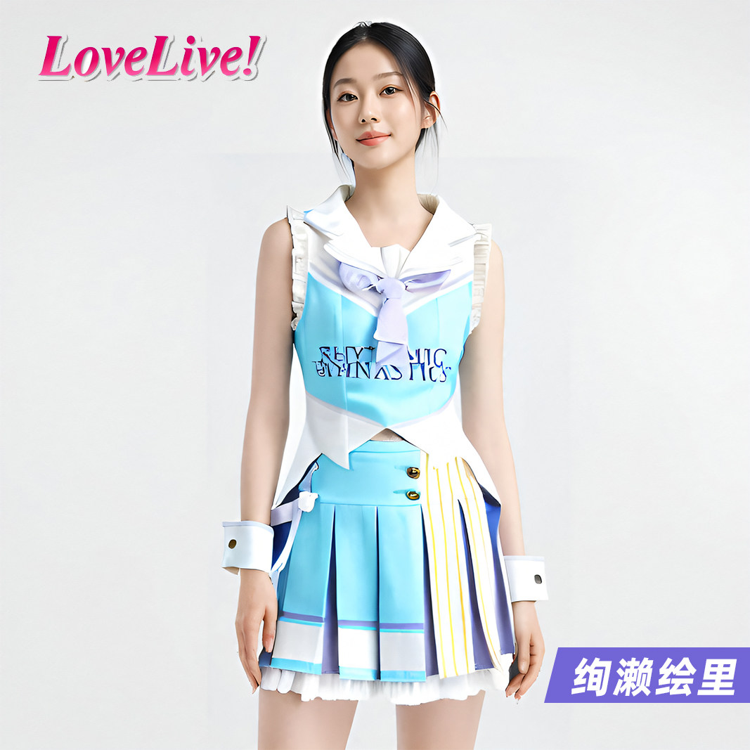 lovelive новый костюм болельщицы cos, костюм для косплея Нан Берд, костюм для косплея Аясе Эри, полностью пробужденный поющий костюм