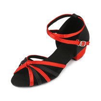 Professional Fewer Children Latin Dance Shoes Girl Children Dance Shoes Performance Adults Dance Shoes Flat Heel 3 5 Soft Bottom
