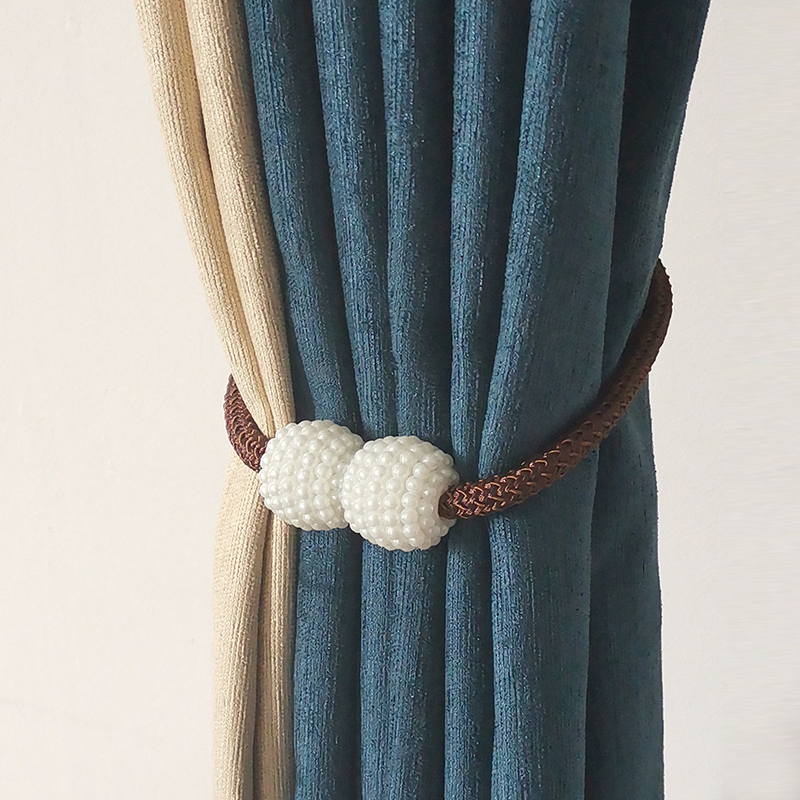 Nordic Modern Curtain Strap Living Room 100 Hitch Magnet Curtain Fastening Rope Hanger Free From Punching Creative Curtain Rope