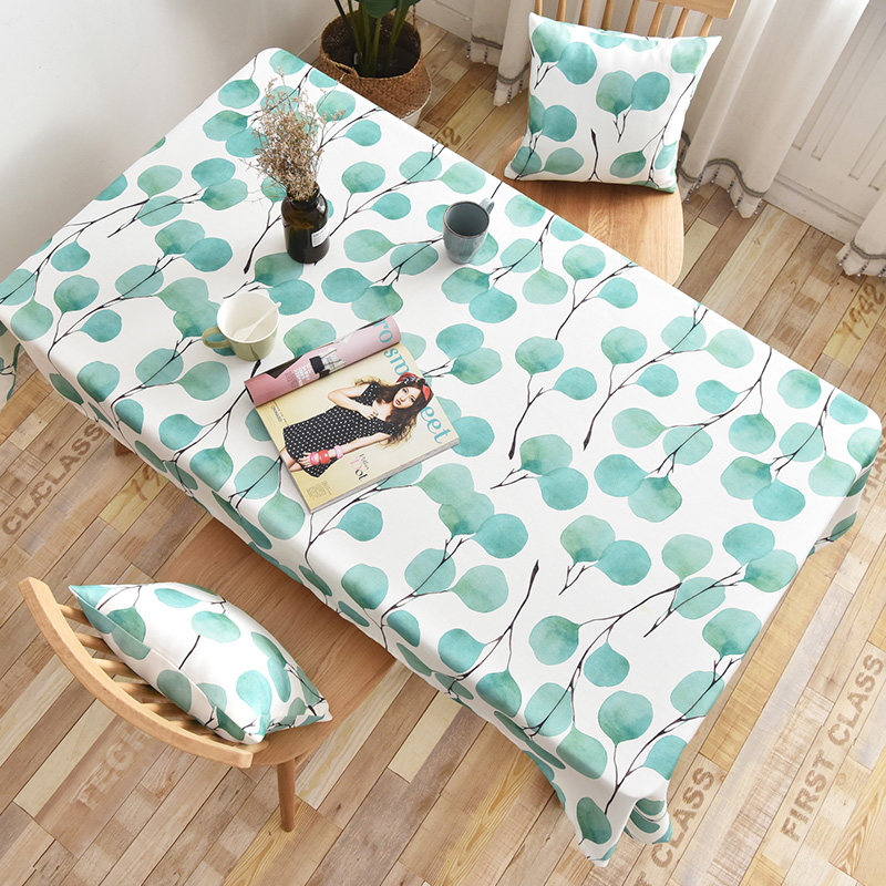 Custom finished fabric tablecloth Anti-hot wash tablecloth Coffee table table cloth table mat Nordic net red ins wind