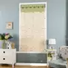 Spring south Roman curtain Roller curtain Curtain shading Living room Bedroom study Lifting partition door and window Flower story