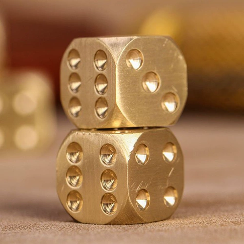 Латунные игральные кости, DIY, креативный подарок