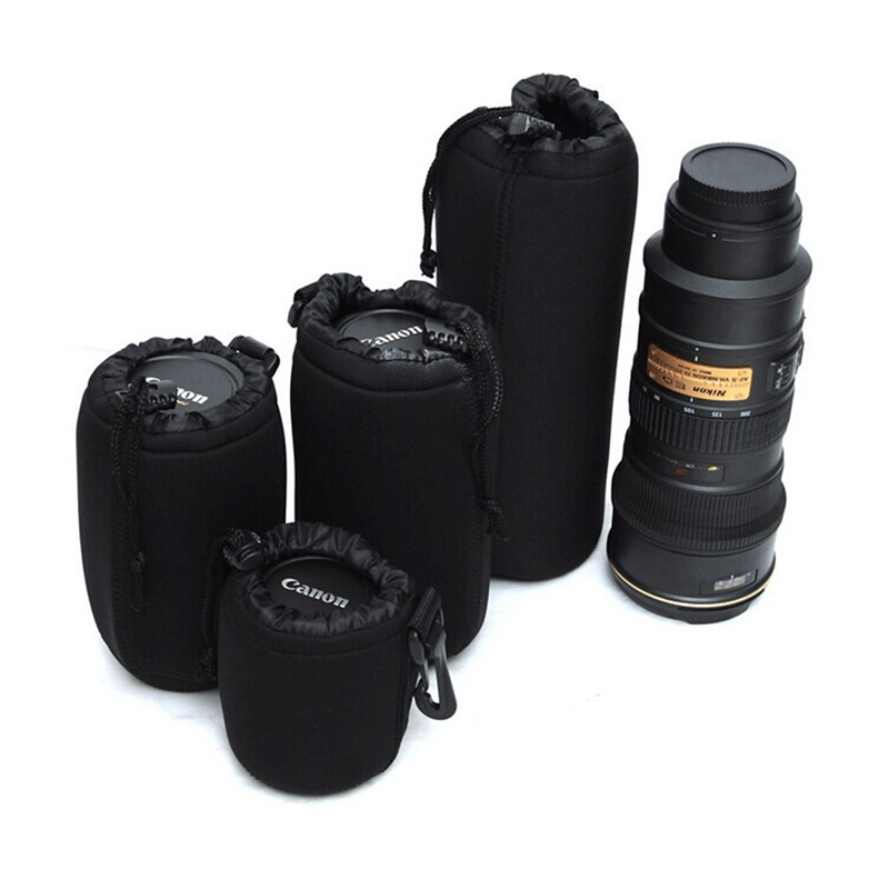 Lens cylinder suitable for Canon single eye camera lens bag thickened anti-collision protection lens cover lens package