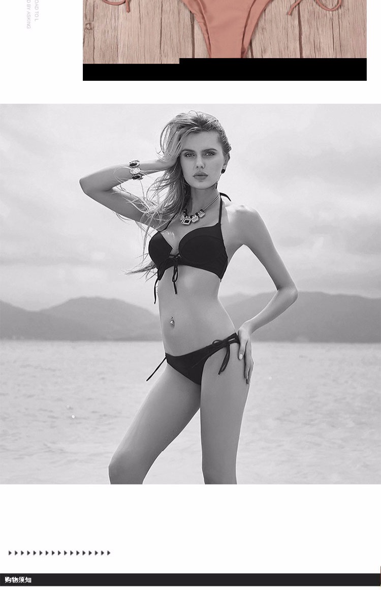 Bộ bikini bằng thép châu Âu và châu Mỹ tập hợp màu rắn gợi cảm áo tắm ba điểm mùa xuân nóng nghệ thuật thử nghiệm catwalk áo tắm phụ nữ bộ đồ tắm biển nữ