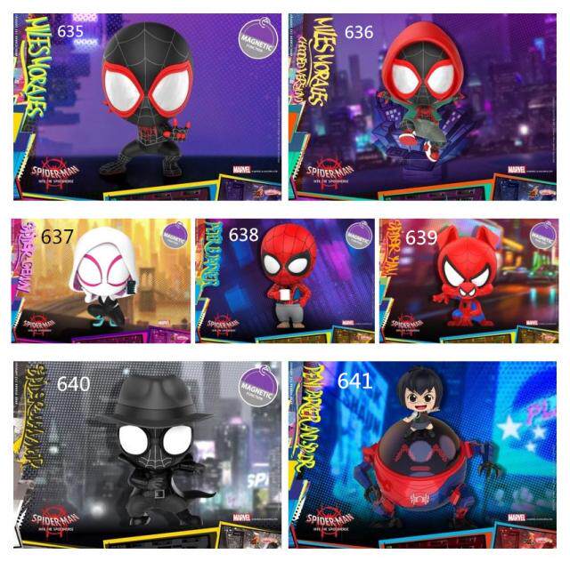 Hottoys HT Cosbaby COSB635-COSB641 Spiderman parallel universe 5 spot on the spot
