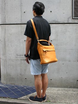 Handmade Leather Bag Pattern Design Casual Large Bag Men's Leather Pattern Paper Template Drawing Ef03