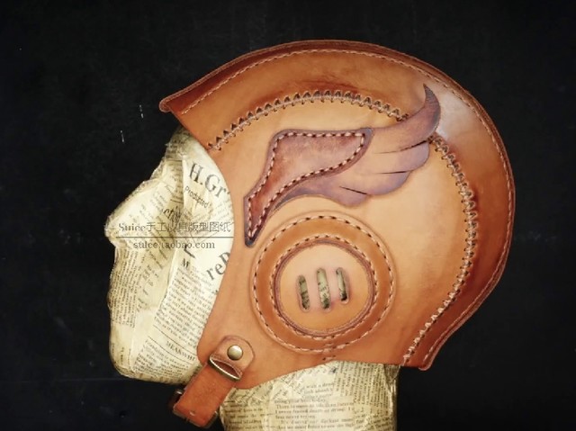 Leather Handmade Paper Pattern Steampunk Pilot Hat Pattern Drawing Cosplay Pattern