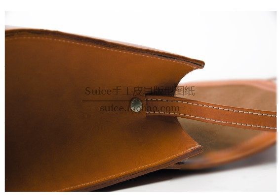 Handmade Leather Goods Pattern Template, Small Crossbody Bag Pattern, Leather Hand-Sewing Pattern, Single-Shoulder Small Bag Pattern Bf-07