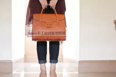 Men and women Hand bag business trip briefcase layout drawing business bag saddle women's bag drawing 17