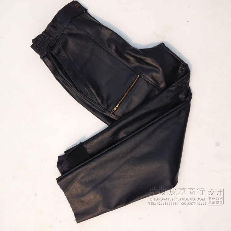 Pantalon cuir homme droit pour hiver - Ref 1481546 Image 18