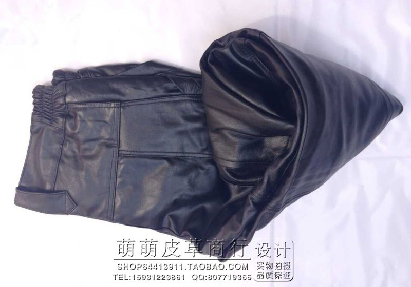 Pantalon cuir homme droit pour hiver - Ref 1480976 Image 17