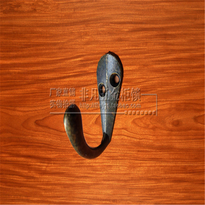 High-quality coat hook coat zinc alloy mini iron box cabinet one-legged small hook hanging object hook small hook promotion