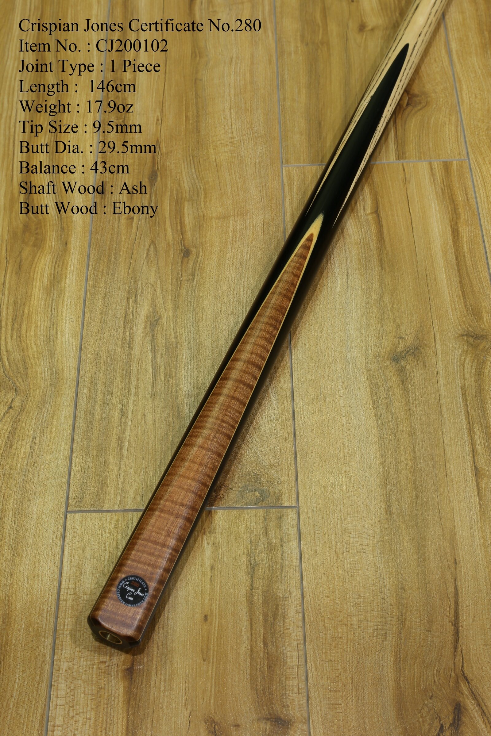 Royal Table Ball Shanghai Shop > British Crispian Jones Table Ball Rod 280 Single Striped Striped Maple