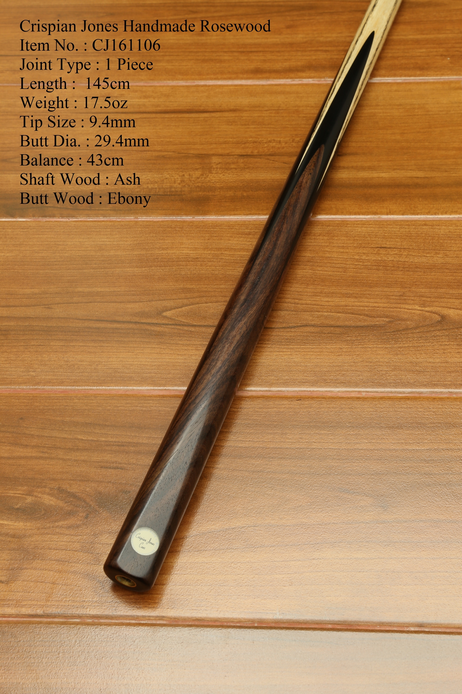 <Royal Billiard Zhongshan Store> British Crispian Jones billiard cue HM series four-plug rosewood