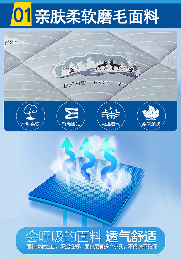 Nệm 1.8 m giường scorpion 1.5 m đôi mat chăn sinh viên ký túc xá duy nhất kinh tế 1.2 m dày tatami nệm foam