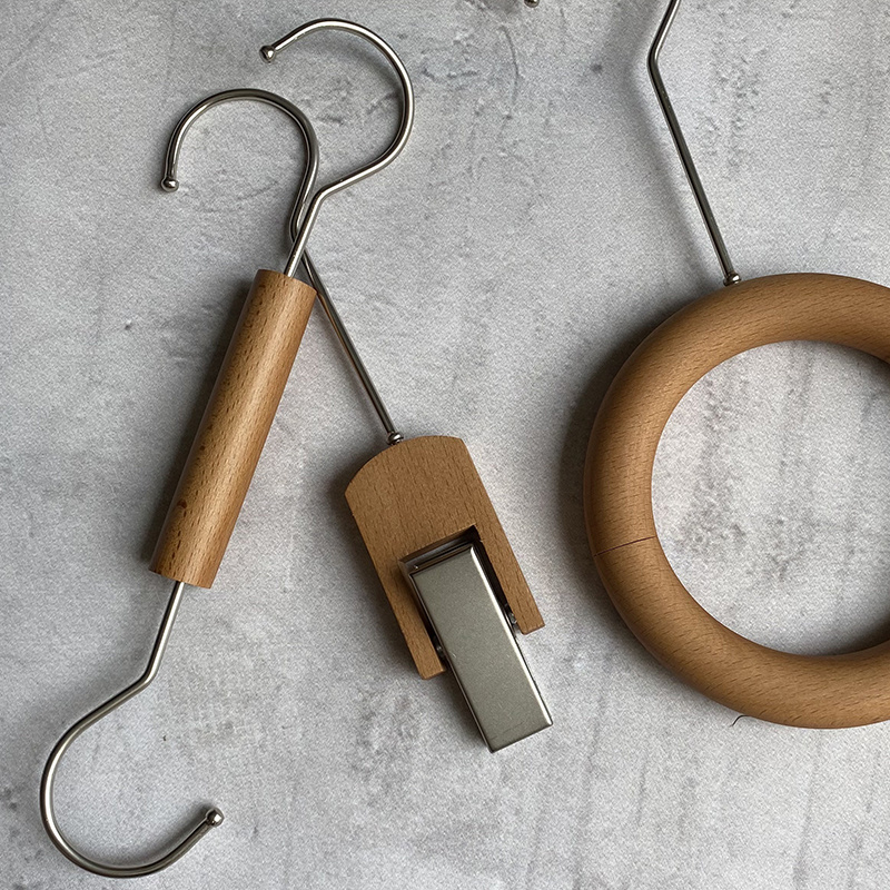 Walnut-Colored Display U-Clips, S-Hooks, Magazine Clips, Clothing Store Clips, Atmosphere Arrangement Clips, ins Clips, Hat Clips