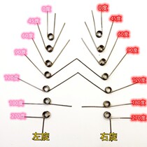 304不锈钢扭力扭簧弹簧丝径0.3-2毫米角度0 45 60 90 120 180 270