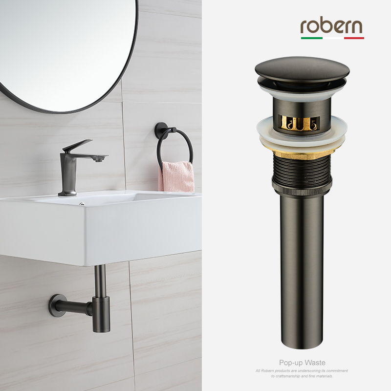 robern full copper washbasin surface basin under-water faucet washbasin de-sprinkler filter Tipster gun grey black