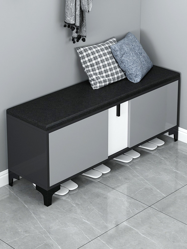 Nordic shoe changing stool Home Entrance Door Shoes Cabinet Softbag cushion Entrance Multifunction Shoe Rack Containing sitting style Shoes Stool