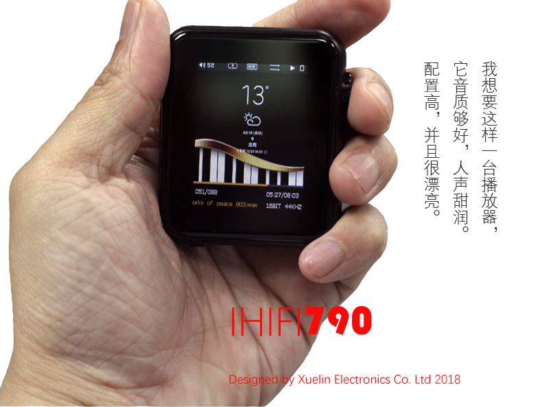 máy nghe nhạc walkman Xuelin IHIFI790 Mini DSD Máy nghe nhạc HiFi không cần di động MP3 Walkman 780 Nâng cấp - Máy nghe nhạc mp3