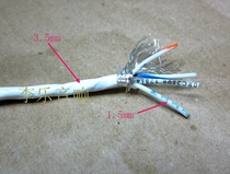 US imported Teflon silver-plated three-core Teflon 3-core shielded wire audio signal line