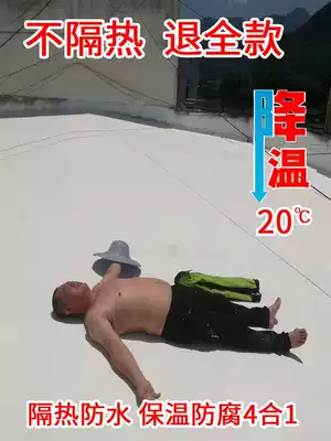 Roof sunscreen reflective insulation coating roof roof roof exterior wall thermal insulation glass waterproof and non-hot paint Nano paint