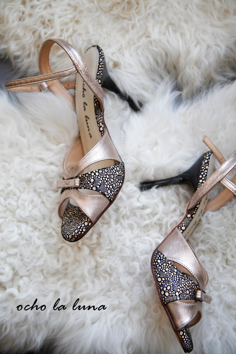 ocho la luna阿根廷探戈tango专业舞鞋女成人高跟小羊皮硬牛皮底