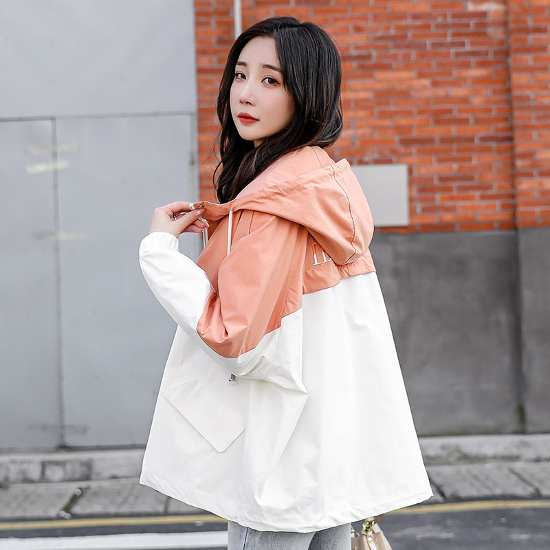 2022 new coat women's spring and autumn short style early spring small fragrant style small two-color splicing thin section work jacket