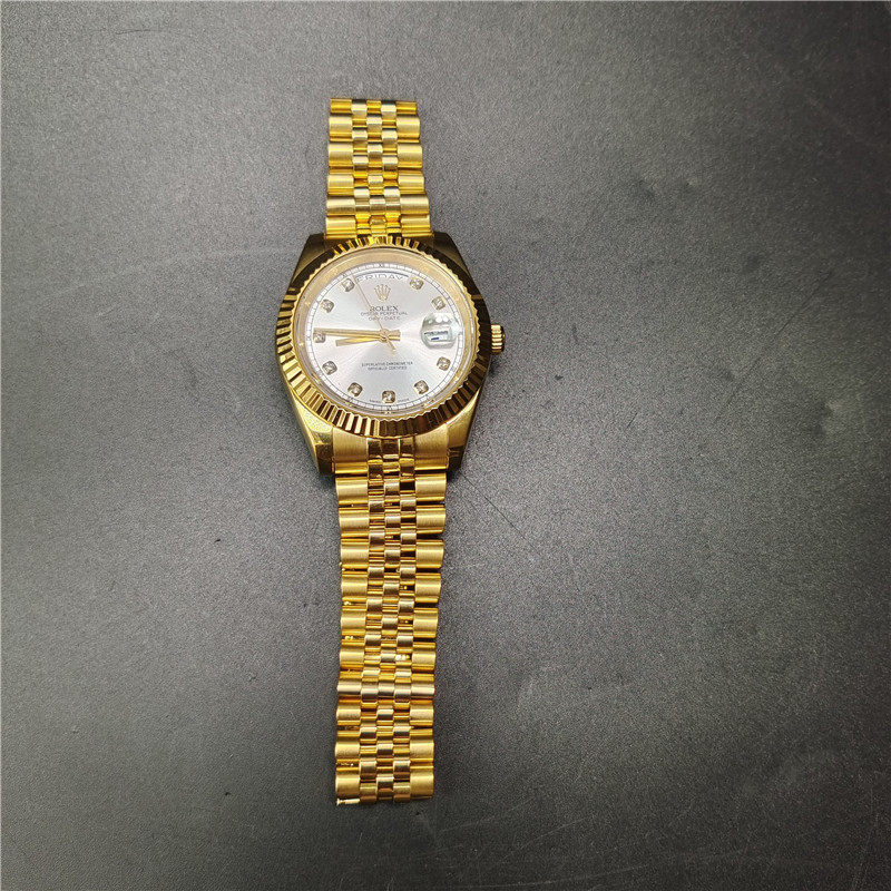 Used Watch Men Mechanical Watch Automatic Calendar Multi-Functional Waterproof Mounted Diamond Men Watch Antique