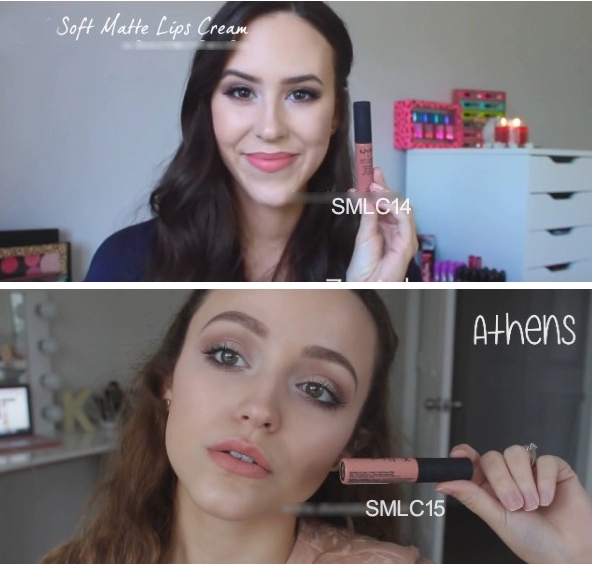 Miễn phí vận chuyển! Mỹ nyx charm color mờ lỏng son môi son môi men nhiều màu đầy đủ màu nude màu đậu - Son môi