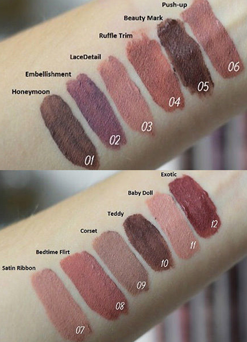 Spot nyx mờ lỏng son bóng son môi son môi LIP LingerIE màu đậu ăn màu đất - Son bóng / Liquid Rouge son bóng whoo