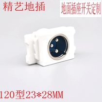 120 type microphone XLR audio socket module panel ground plug special functional part male XLR