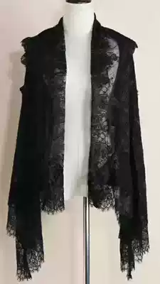 Taiwan brand discount sale exquisite black lace top shawl very versatile