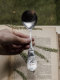 18-10 Stainless Steel Quail Hare Flower and Bird Retro Relief Cake Watermelon Dessert Spoon Ice Cream Shell Spoon