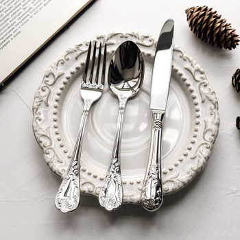 304 stainless steel knife and fork spoon retro light luxury