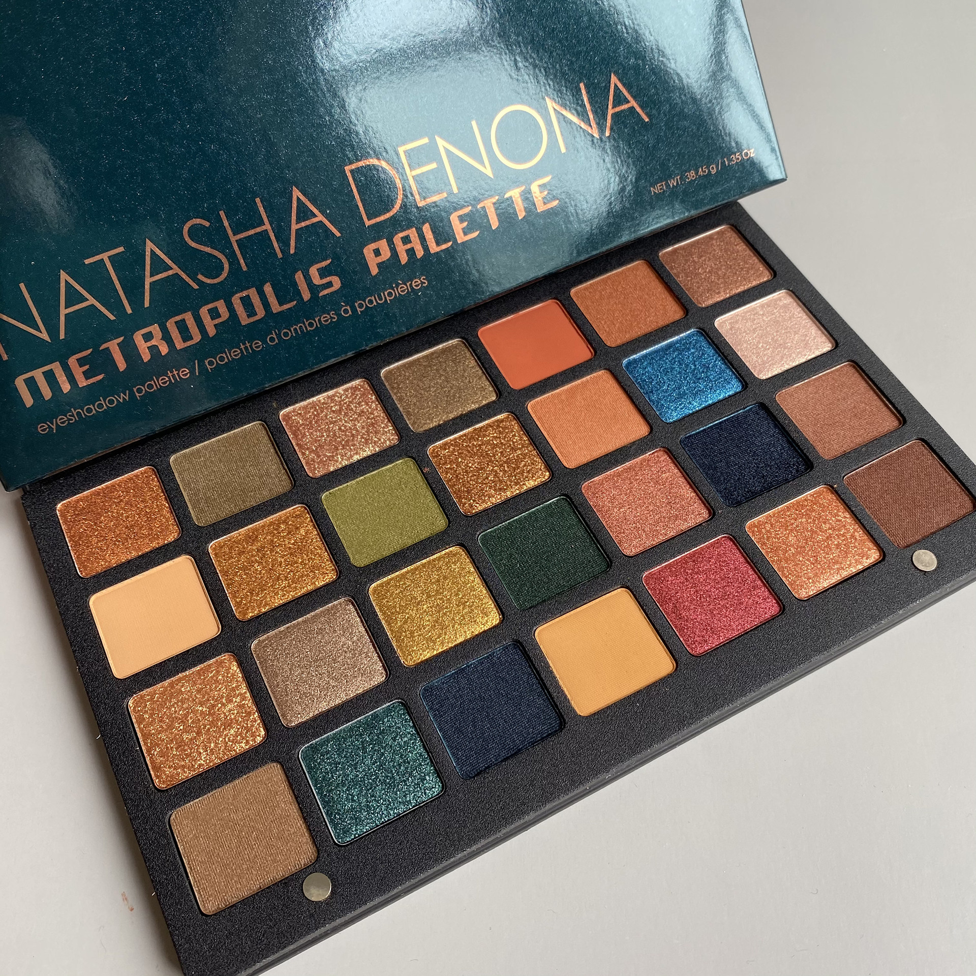 Spot Natasha Natasha Denona Metropolitan gold lila retro eye shadow pan 15 colors