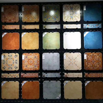 American country rounded 500x500 floor tiles Mediterranean style antique tiles Living room dining room non-slip floor tiles