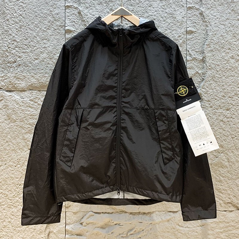 In-Stock Stone Island Windproof and Waterproof Outdoor Jacket for Men and Women, Casual Hooded Jacket