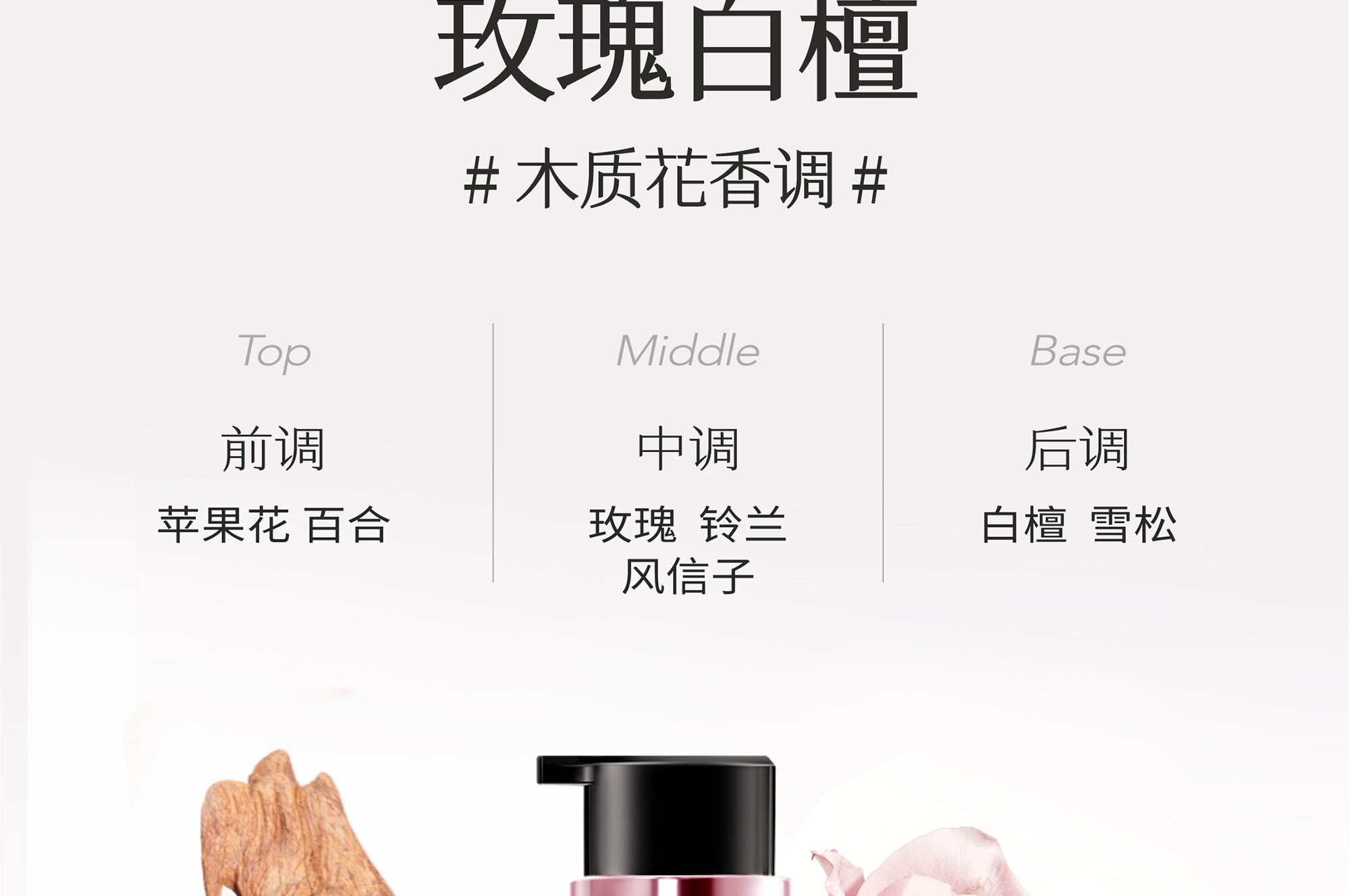 【中国直邮】 半亩花田 玫瑰护发精油 卷发柔顺滑干枯毛躁修护持久留香 50ml