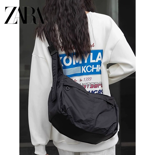 ZARA Нейлоновая спортивная водонепроницаемая сумка, вместительная и большая сумка через плечо подходит для мужчин и женщин, сумка на одно плечо для отдыха