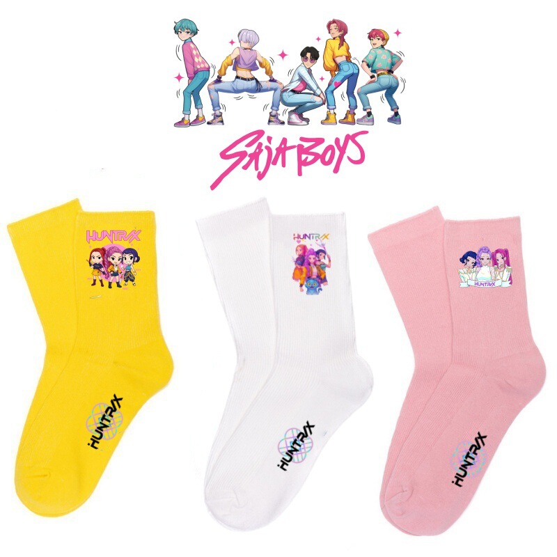 Kpop-Hunter Girl Group Socks for Girls, Elementary School Children's Colorful Mid-Calf Socks, Boys and Girls Sports Socks, Women's Socks