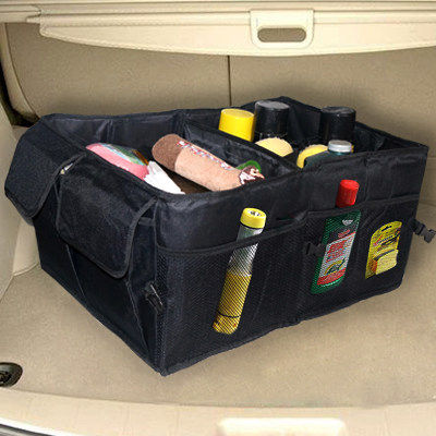 Large number on-board storage box Multi-functional trunk accommodating box Automotive Supplies tailbox Car built-in IoT Bag Finishing Box
