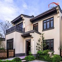 Chinese aluminum alloy doors and windows 4-in-courtyard window flower retro-ancient sepad emblems Peach Lee Break Bridge Aluminum Antique Soundproof Windows Custom