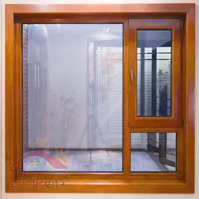 Dai Philai Villa aluminum-clad wood soundproof doors and windows, thermal insulation greenhouse terrace broken bridge aluminum gold steel curtain integrated