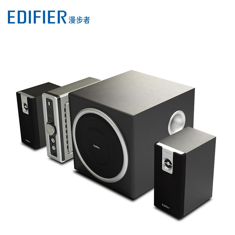 Edifier Edifier C2 2 1 Channel Active Speaker Multimedia Wood Subwoofer Black