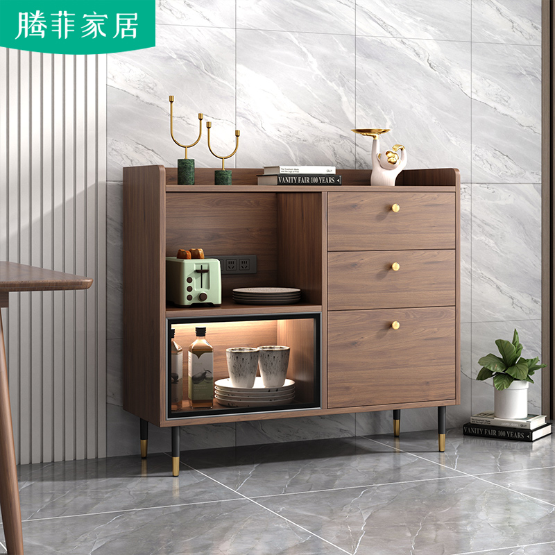 Nordic Dining Boards Modern Simple Living Room Kitchen Locker Small Household Tea Water Cabinet Multi-functional Microwave Cabinet