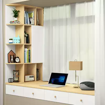 Custom bay window cabinet Storage cabinet Storage cabinet Floor-to-ceiling window cabinet can sit balcony cabinet Low cabinet Floor cabinet windowsill shelf