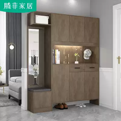 Shoe cabinet porch cabinet home door large capacity access door Hall Cabinet integrated wall custom multi-function