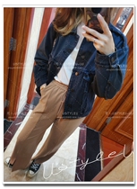 The Law Department Big I T carbon grey micro-profile wool side Heavy work denim jacket